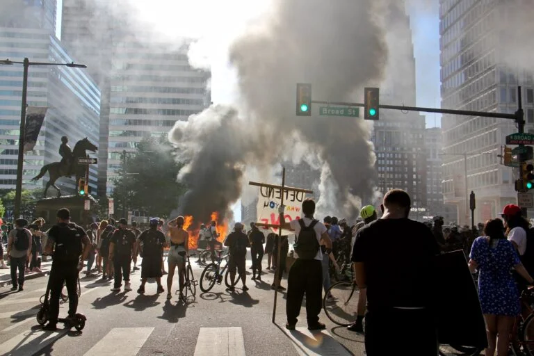 Street Gangs and Rioting in Philadelphia BLM Protest-Riots